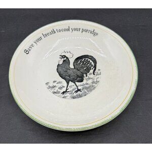 Vintage Adams Tunstall England Rooster Breakfast Bowl 8"